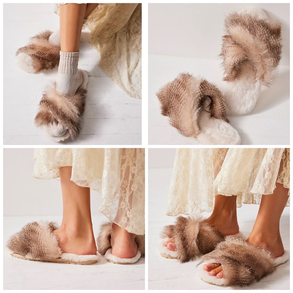 NWOT Free People x Emu Australia Mayberry Crimp Slippers - Picture 7 of 7